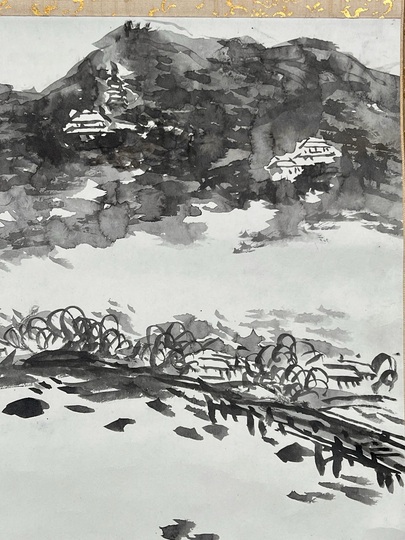 富岡鉄斎 山色連天｜古美術・掛け軸の販売・買取・鑑定-松本松栄堂