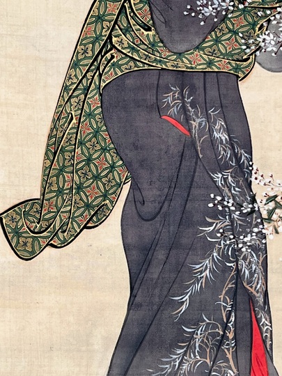 山口素絢 秋美人図｜古美術・掛け軸の販売・買取・鑑定-松本松栄堂