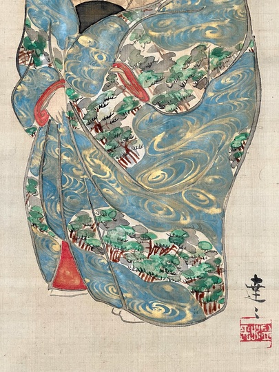 中村芳中 お福図｜古美術・掛け軸の販売・買取・鑑定-松本松栄堂