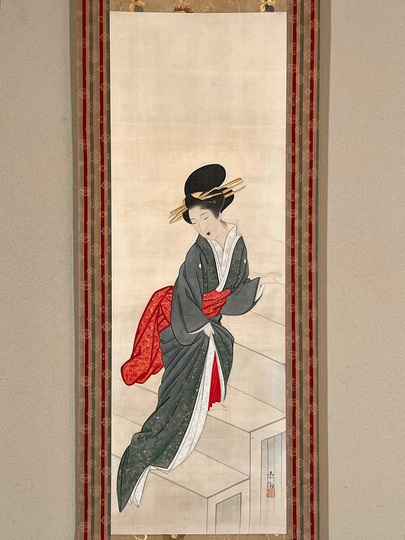 山口素絢 妓女之図｜古美術・掛け軸の販売・買取・鑑定-松本松栄堂