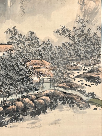 富岡鉄斎 萬竿竹屋図｜古美術・掛け軸の販売・買取・鑑定-松本松栄堂