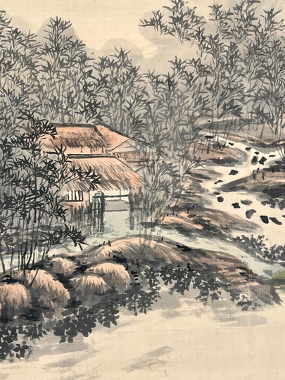 富岡鉄斎 萬竿竹屋図｜古美術・掛け軸の販売・買取・鑑定-松本松栄堂