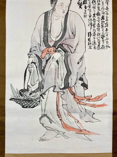 富岡鉄斎 魚藍観音図 富岡鉄斎 魚籃観音図｜古美術・掛け軸の販売・買取・鑑定-松本松栄堂