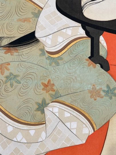 美品 掛け軸 上村松園筆「待月」四季の実人画 中秋の名月 名画 第二十回 待月 | 雑誌『七緒（nanaoh）～着物からはじまる暮らし～』の