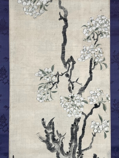 立原杏所　花鳥画　掛け軸　合わせ箱　水戸藩士　書画、骨董品、美術品 立原杏所 花鳥画 掛け軸 合わせ箱 水戸藩士 書画、骨董品、美術