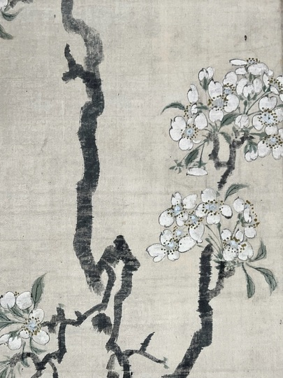 立原杏所 梨花図｜古美術・掛け軸の販売・買取・鑑定-松本松栄堂