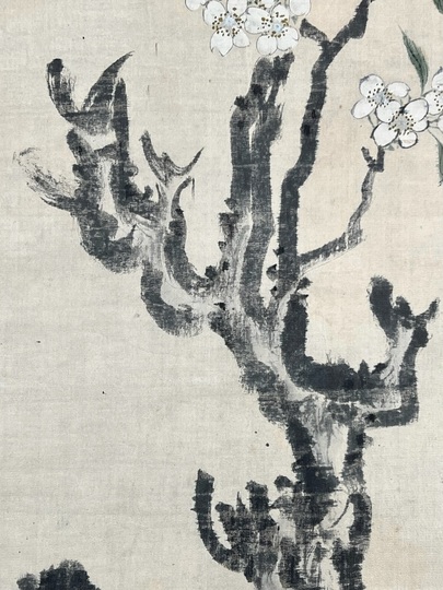 立原杏所 梨花図｜古美術・掛け軸の販売・買取・鑑定-松本松栄堂