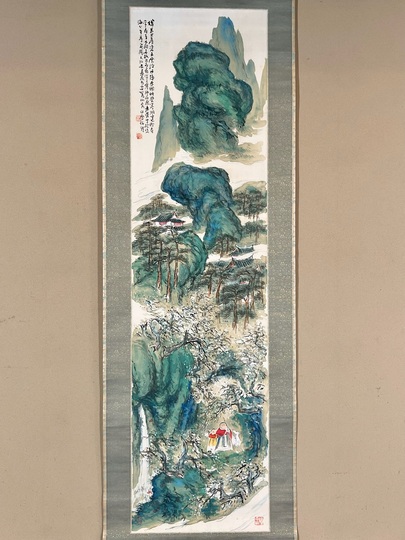 橋本関雪 蓬莱仙境図｜古美術・掛け軸の販売・買取・鑑定-松本松栄堂