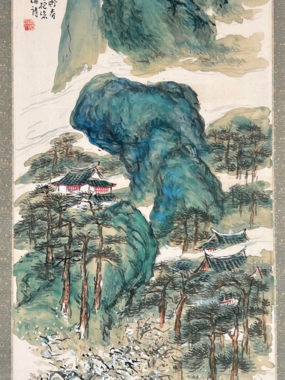 橋本関雪 蓬莱仙境図｜古美術・掛け軸の販売・買取・鑑定-松本松栄堂
