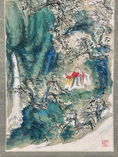 橋本関雪 蓬莱仙境図｜古美術・掛け軸の販売・買取・鑑定-松本松栄堂