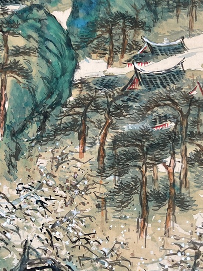 橋本関雪 蓬莱仙境図｜古美術・掛け軸の販売・買取・鑑定-松本松栄堂