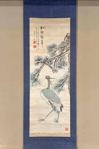 山本竹雲 鶴図