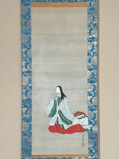狩野探信　　絹本着色　七福神之図　　軸先木　合箱　掛軸一幅 レアな作品 2025年最新】狩野探信の人気アイテム - メルカリ
