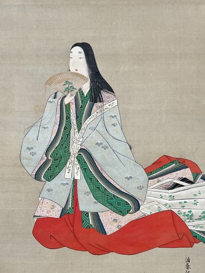 立ち雛図 掛け軸 久保田桃水 古美術 古道具 アンティーク 立ち雛図 掛け軸 久保田桃水 古美術 古道具 アンティーク