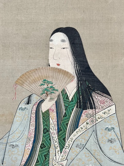 狩野雪信 衣通姫図｜古美術・掛け軸の販売・買取・鑑定-松本松栄堂