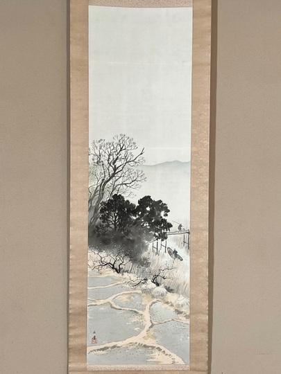 川合玉堂 早春｜古美術・掛け軸の販売・買取・鑑定-松本松栄堂