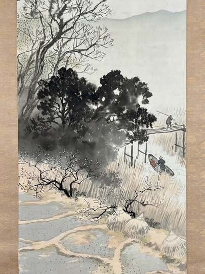 川合玉堂 早春｜古美術・掛け軸の販売・買取・鑑定-松本松栄堂