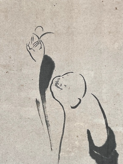 模写/鶴翁/漁舟画賛/布袋屋掛軸HD-47 模写/鶴翁/漁舟画賛/布袋屋掛軸HD-47 模写/鶴翁/漁舟画賛/布袋