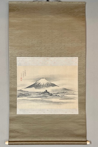 中林竹洞 手越暮景