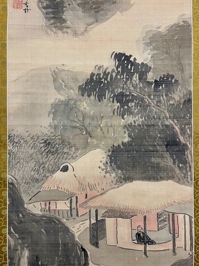 与謝蕪村 夏景山水図｜古美術・掛け軸の販売・買取・鑑定-松本松栄堂