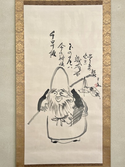 仙厓 寿老人図｜古美術・掛け軸の販売・買取・鑑定-松本松栄堂