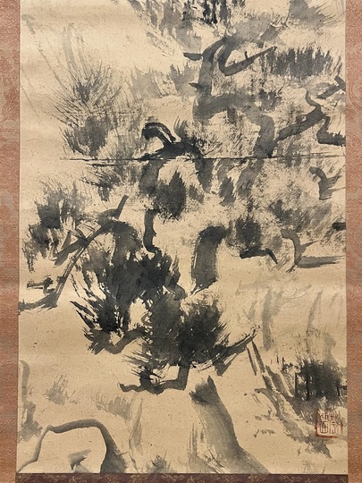 襖絵　松岳 村上華岳 松岳｜古美術・掛け軸の販売・買取・鑑定-松本松栄堂