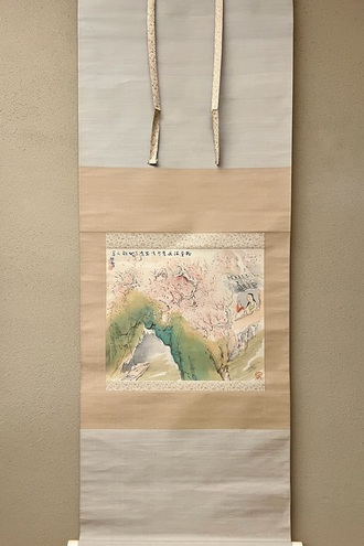 橋本関雪 桃花僊隠図