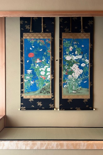 狩野探信 草花図