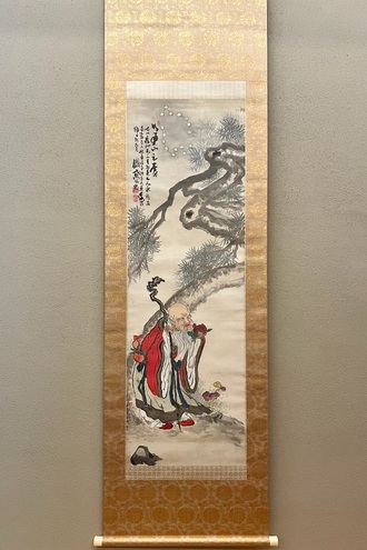 富岡鉄斎 寿老人図