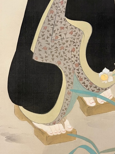 鏑木清方 水仙｜古美術・掛け軸の販売・買取・鑑定-松本松栄堂